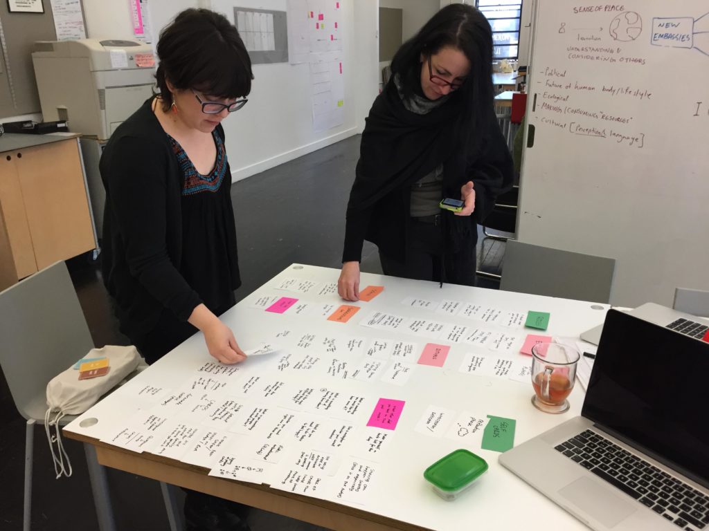 Javi and I beginning our synthesis